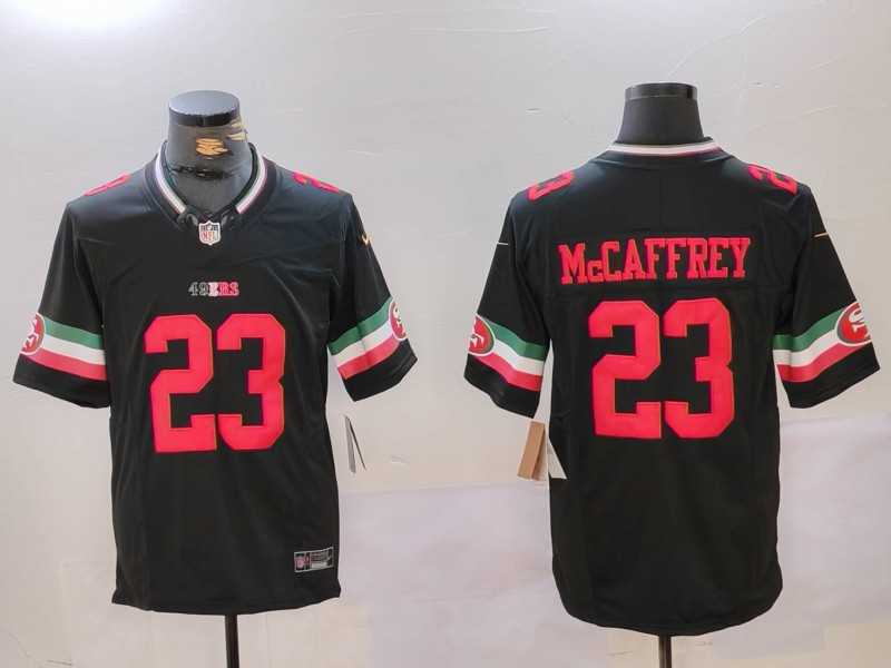 Mens San Francisco 49ers #23 Christian McCaffrey Black F.U.S.E. Mexico Vapor Limited Stitched Jersey Dzhi->san francisco 49ers->NFL Jersey